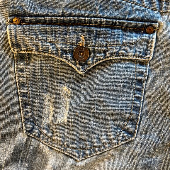 OTB One Tough Brand Men's Relaxed Straight Medium Wash Jeans Y2K Sz 38X32 - Picture 9 of 11